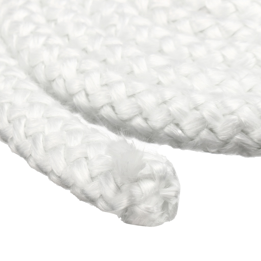 Tresse ronde en fibre de verre céramique blanche, dia 16mm/BLANC au mètre.