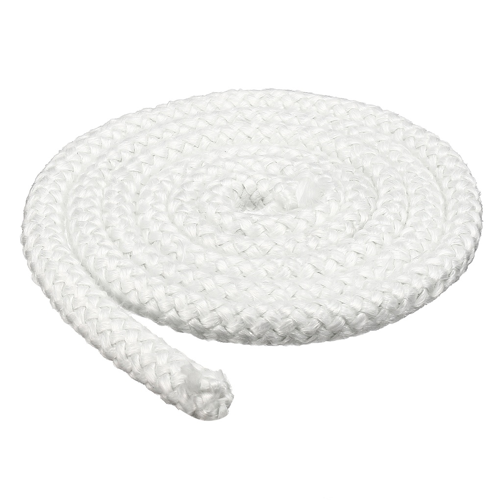 Tresse en fibre de verre céramique blanche, au mètre