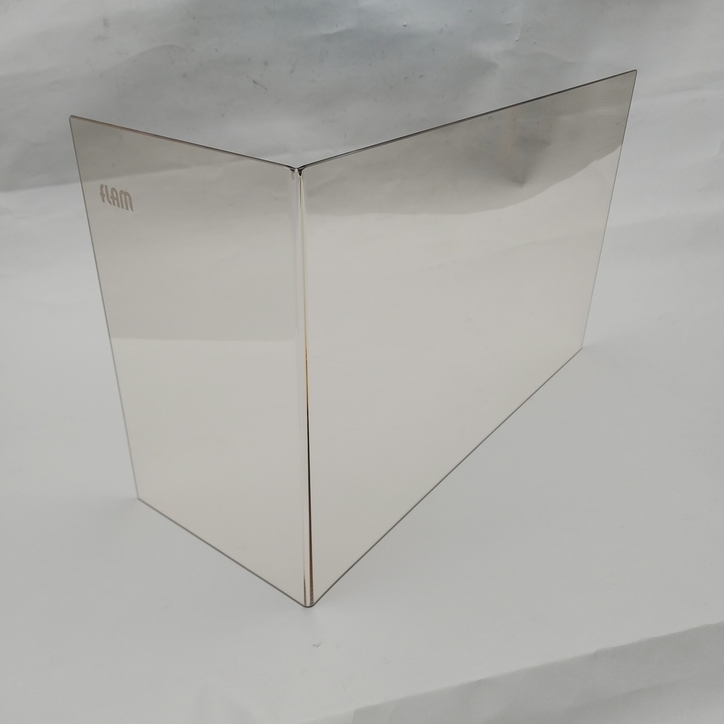 [GLAS.V.E-0021] Keramisch glas ECCO DES 68/45 Hoek Links Vlak, + Embleem