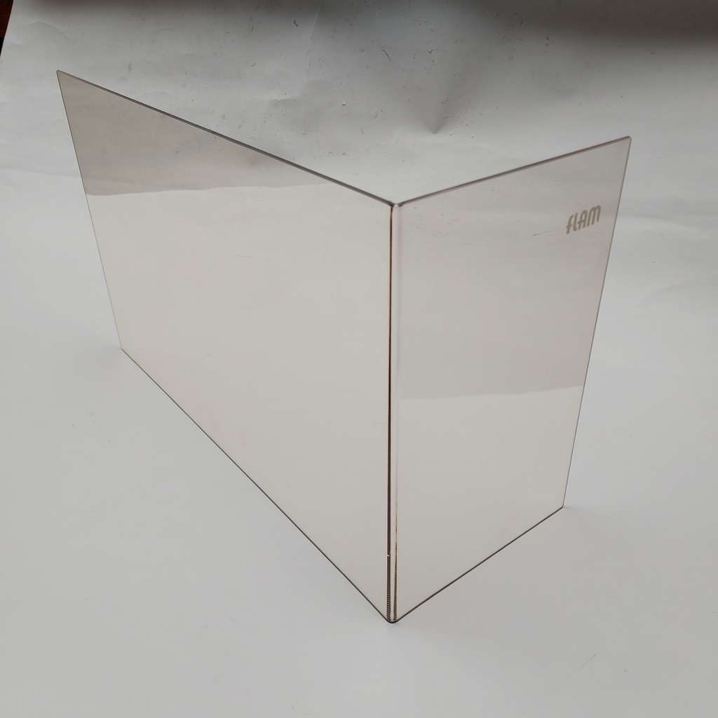 [GLAS.V.E-0022] Keramisch glas ECCO DES 68/45 Hoek Rechts Vlak, + Embleem