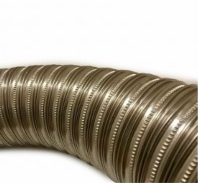 [FLEXID.316.200/206] Flexibel Inox-316 Dubbelwandig Diam. 200/206 mm