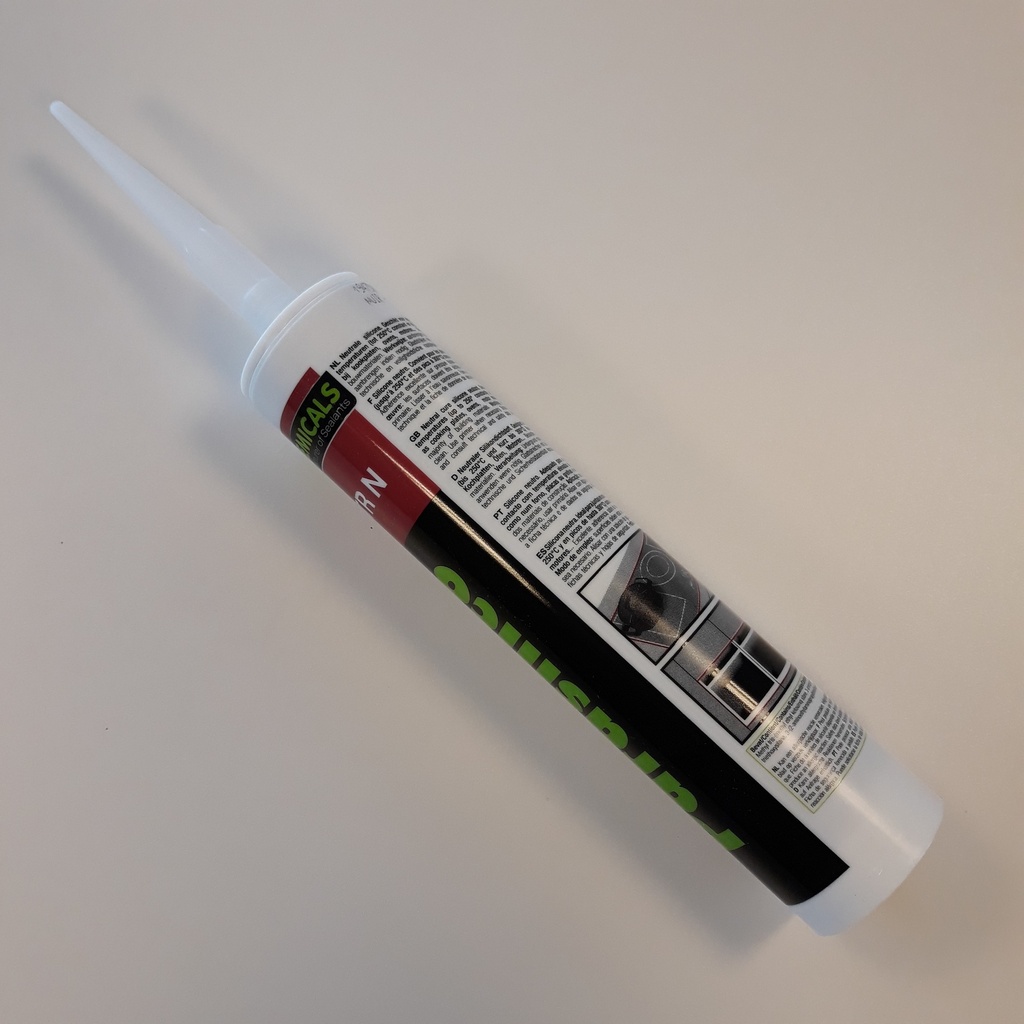 [HWHBSK310] Hittebestendige silicone zwart in koker 310ml