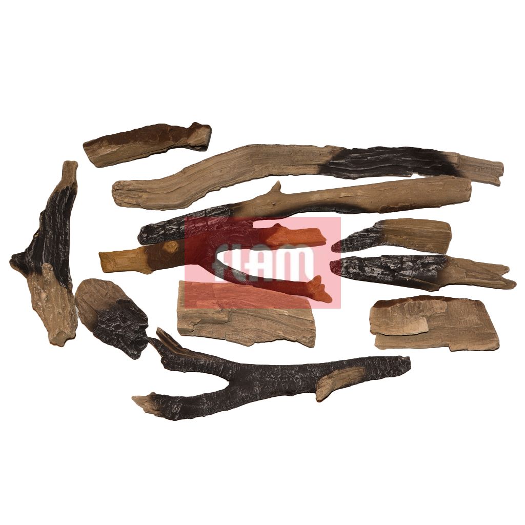 [ALAMB-0051] Hout imitatieset Ambi 80/65 Room Divider Firewood