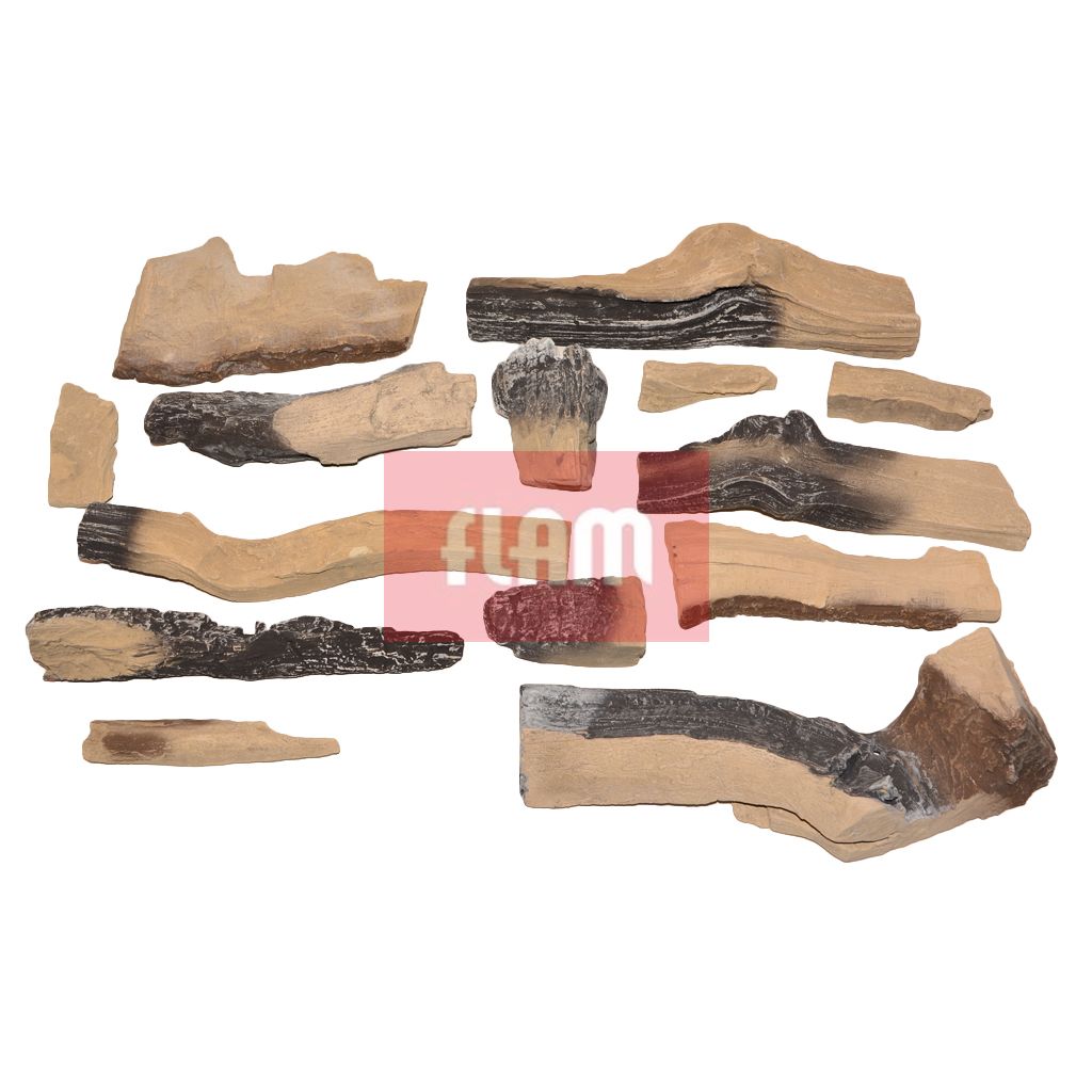 Ensemble d'imitation de bois Ambi 100/65 Bois de chauffage