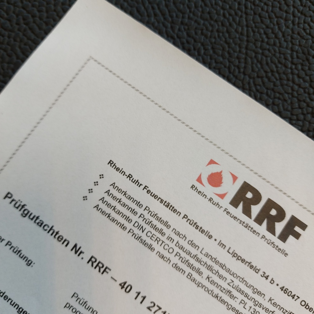 Test report (Inspection certificate), Flam Largo**70/68