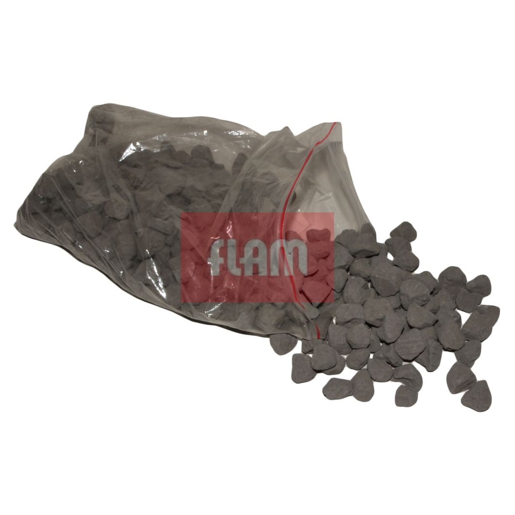 [AL.IK.VZ.ZK] Imitation coals Small Pebbles Black (bag for approx. 420 cm2)